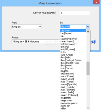 AVD Mass and Volume Calculator screenshot 8