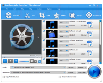 Avdshare Audio Converter screenshot