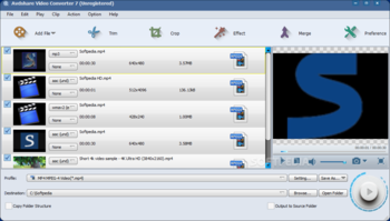 Avdshare Video Converter screenshot