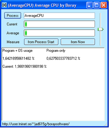 Average CPU Cycles for XP screenshot 2