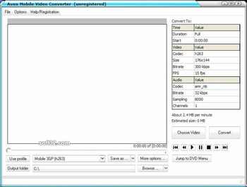 Avex iPod Video Converter screenshot 3
