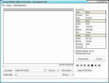 Avex-Mobile Video Converter screenshot 3