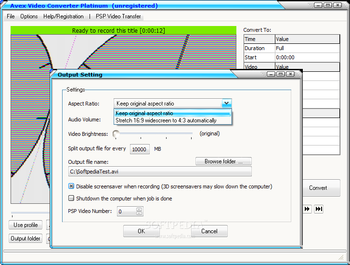 Avex Video Converter Platinum screenshot 3
