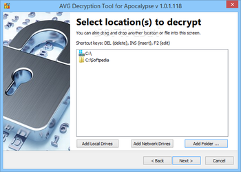AVG Decryption Tool For Apocalypse screenshot 2