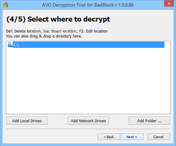 AVG Decryption Tool For BadBlock screenshot 4