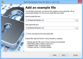 AVG Decryption Tool For Bart screenshot 3