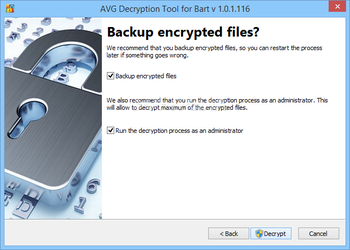 AVG Decryption Tool For Bart screenshot 5