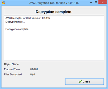 AVG Decryption Tool For Bart screenshot 6
