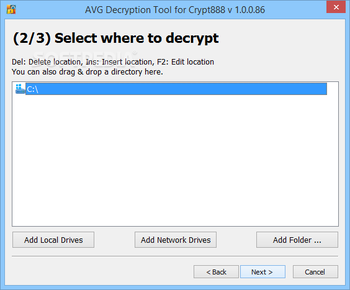 AVG Decryption Tool For Crypt888 screenshot 2