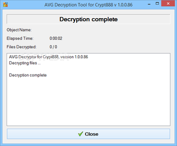 AVG Decryption Tool For Crypt888 screenshot 4