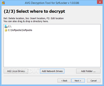 AVG Decryption Tool For SZFLocker screenshot 2