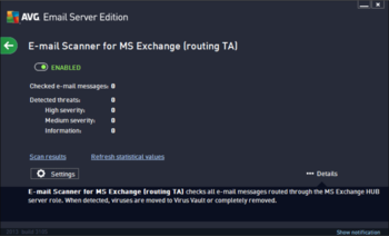 AVG Email Server Edition screenshot 2