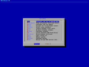 AVG Rescue CD screenshot 2