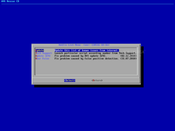 AVG Rescue CD screenshot 3