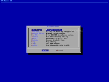 AVG Rescue CD screenshot 4