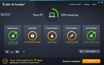 AVG TuneUp screenshot 2