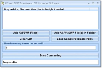 AVI and SWF To Animated GIF Converter Software screenshot