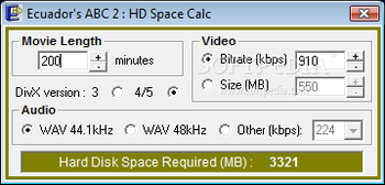 AVI Bitrate Calculator screenshot 4