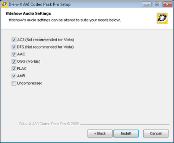 AVI Codec Pack Pro screenshot 3