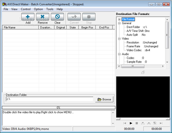 AVI Direct Maker - Batch Converter screenshot