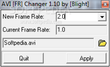 AVI Frame Rate Changer screenshot