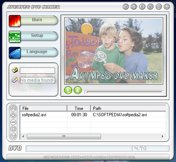 AVI / MPEG DVD Maker screenshot