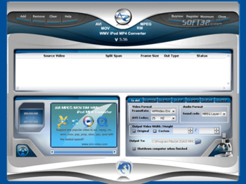 AVI MPEG MOV RM WMV iPod MP4 Converter screenshot 2