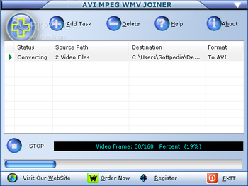 AVI MPEG WMV Joiner screenshot