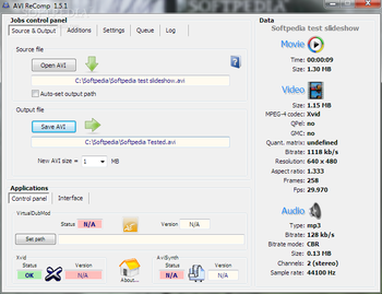 AVI ReComp screenshot