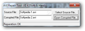 AVI Repair Tool screenshot