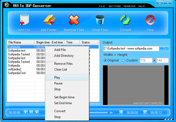 AVI To 3GP Converter screenshot 2