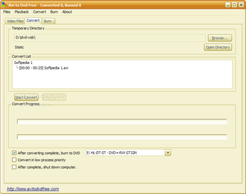 Avi To Dvd Free Converter screenshot 3