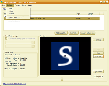 Avi To Dvd Free Converter screenshot 6