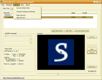 Avi To Dvd Free Converter screenshot 7