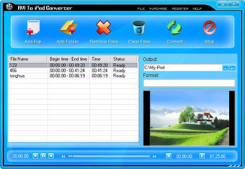 AVI To iPod Converter screenshot