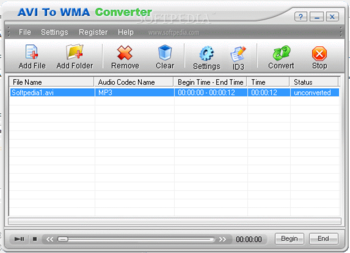AVI To WMA Converter screenshot