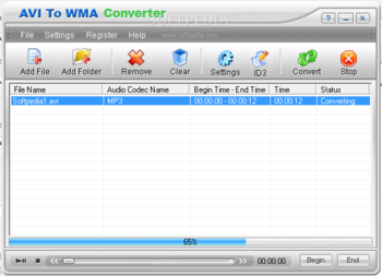 AVI To WMA Converter screenshot 2