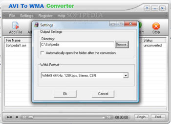 AVI To WMA Converter screenshot 3