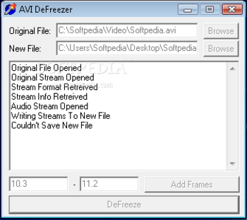 AVIDeFreezer screenshot