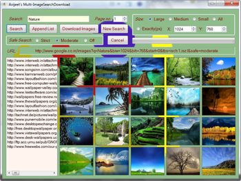 Avijeet's Multi-ImageSearchDownload screenshot