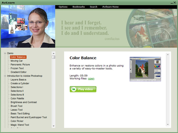Avilearn Photoshop Training screenshot