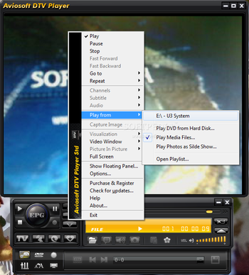 Aviosoft DTV Player screenshot 2