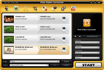 Aviosoft iPod Video Converter screenshot