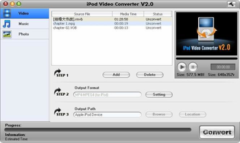 Aviosoft iPod Video Converter screenshot 2