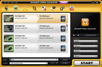 Aviosoft Video Converter Professional screenshot