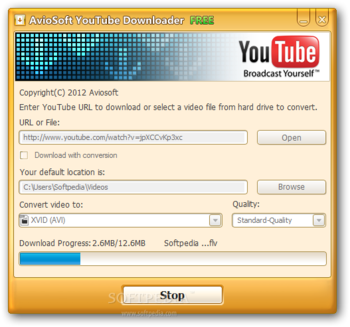 Aviosoft YouTube Downloader screenshot