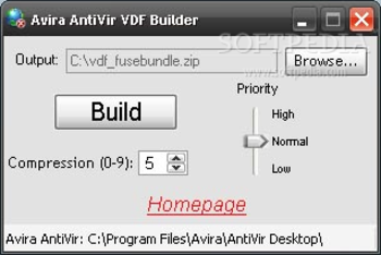 Avira AntiVir VDF Builder screenshot