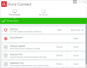 Avira Antivirus Pro screenshot