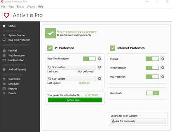 Avira Antivirus Pro screenshot 2