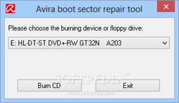 Avira Boot Sector Repair Tool screenshot